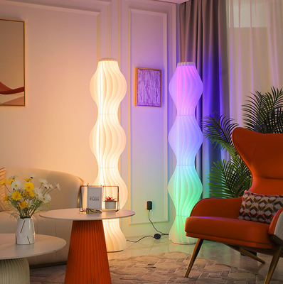 LED 아크릴 철 하얀 현대 채광바닥창 창조적 노르딕 경기 RGB 스탠드 램프