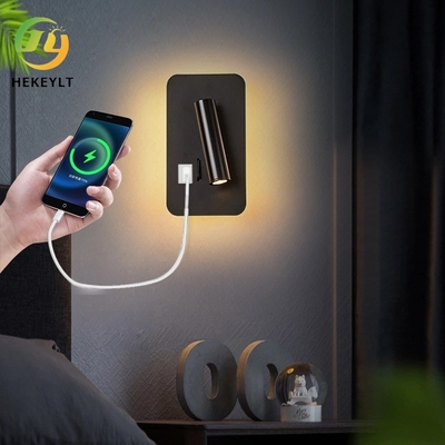 주도하는 벽 전등 침실 호텔 머리쪽 판자 읽기를 회전시키는 현대 단순한 USB