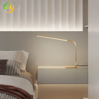 JYLIGHTING 현대적 미니멀리즘 럭셔리 금속 구리 LED 연구 읽기 라이트 눈 보호 램프 침대 옆 램프 밤 빛