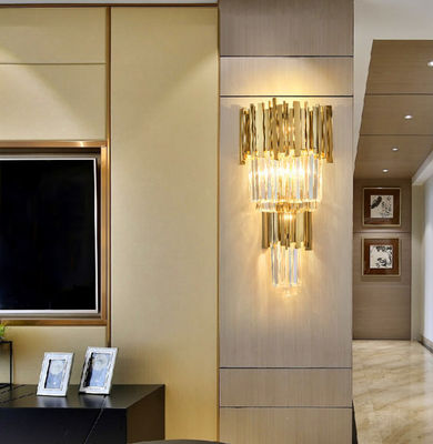 호텔을 위한 폭 350 밀리미터 높이 550 밀리미터 포스트모더니즘 유리 크리스탈 벽 전등