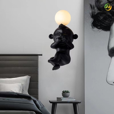 장식적인 G4 침실 현대 벽 전등 곰 원숭이 만화