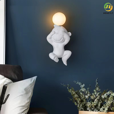 장식적인 G4 침실 현대 벽 전등 곰 원숭이 만화