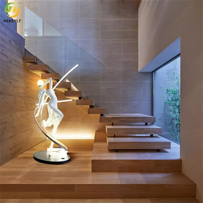 주도하는 스탠드 램프를 세우는 노르딕 경기 고급 미술 조각 신상품 디자이너