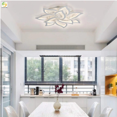 현대인 아크릴 예술적 침실은 천정 등 단순한 장식적 백색꽃을 이끌었습니다