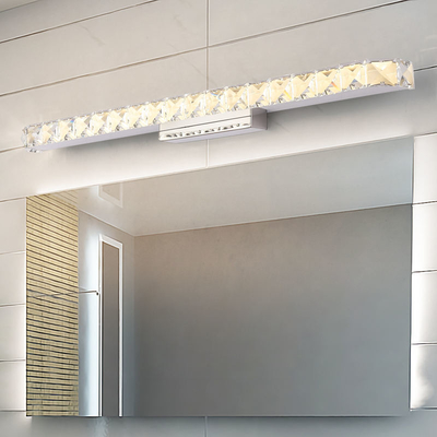 백색 LED 고급 K9 크리스탈 욕실 무상함 거울등 L33xW5xD8.5