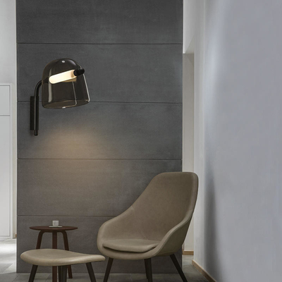 침실용 단순한 포스트 현대 글래스 월은 노르딕 경기 창조적 유리 벽 전등을 램프를 갖춥니다