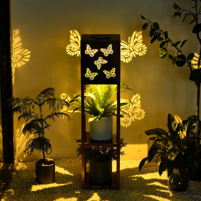 태양 나비 돌기부 광 정원 별장 꽃은 야외 방수 정원 빛을 세웁니다