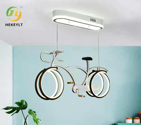 어린이 방 자전거 사다리 눈 보호기 간단한 침실 LED 인격 만화 자전거 빛