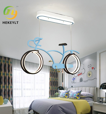 어린이 방 자전거 사다리 눈 보호기 간단한 침실 LED 인격 만화 자전거 빛